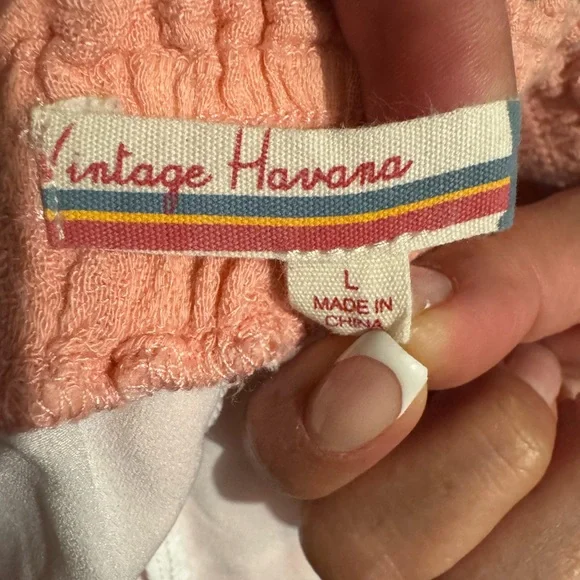 Vintage Havana Pink Smocked Bubble Skirt - Picture 3 of 4